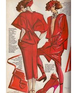1985 Antonio Lopez 2-page Illustration Red Redhead Sexy Legs Vogue Fendi... - £9.03 GBP