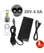 20V 4.5A 90W Ac Adapter Charger For Ibm Lenovo Thinkpad Laptop Round Tip - £15.62 GBP