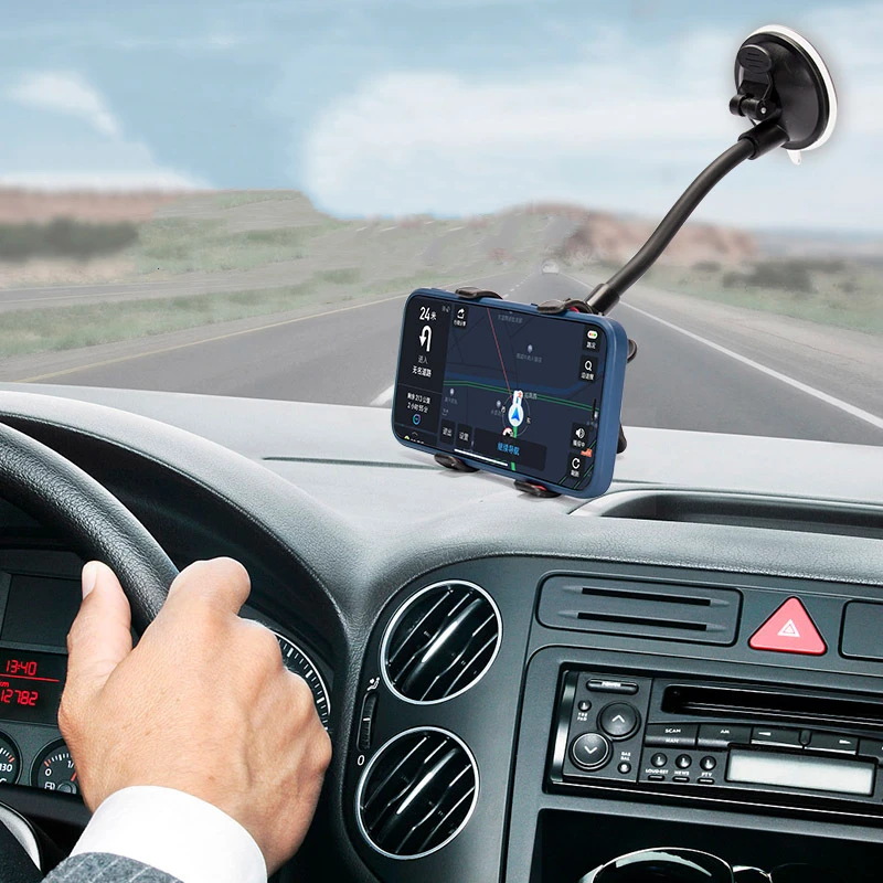 Play 1PCS New 360° Rotating Car Phone Holder Universal Dashboard Mount Car Holde - £23.17 GBP