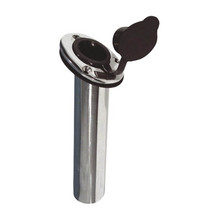 Stainless Steel Heavy Duty Oval Top Rod Holder with Cap - £61.42 GBP