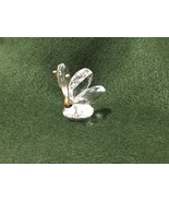 Swarovski Clear Crystal Butterfly 1.5&quot; Signed Gold Head and Antennae - £34.70 GBP