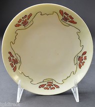 KPM China Red Green Bordered Bread &amp; Butter Plate 6&quot; Round Collectible Tableware - £7.65 GBP