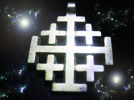 HAUNTED ANTIQUE CROSS NECKLACE MASTER WITCH ERASE ALL DARKNESSS OOAK MAGICK  - $2,701.13