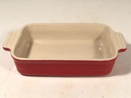 Le Creuset Rectangular Stoneware Red Baking Dish 10-43 - £23.84 GBP