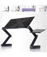 Adjustable Laptop Stand, Portable Laptop Table Stand Ergonomic Lap Desk TV Bed T - £31.58 GBP