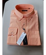 Turtleson Men&#39;s Orange Performance Twill Houndstooth Button down - $1,335.22 MXN