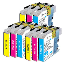 9P Cmy Quality Ink Set W/ Chip Fits Brother Lc101 Lc103 Mfc J650Dw J875D... - £23.58 GBP