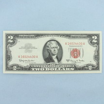 1953 or 1963 $2 Red Seal Federal Reserve Note Bill Crisp Uncirculated - $691.31 MXN