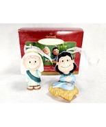 2001 “Peanuts Pageant&quot; Hallmark Keepsake Ornament Porcelain Charlie Lucy... - £14.92 GBP