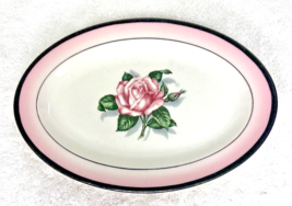 Vintage Mayer China Pink Rose Restaurant Ware Platter 7 3/8 inch Ironstone - $18.32