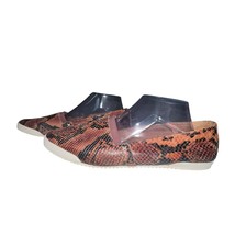 Frye Melanie Slip On Flats Womens Size 10 Brown Snake Skin Print Leather... - $42.75