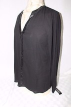 NWT International Concepts Long Sleeved Black Size 8 Dressy $69 Sheer Blouse E - £18.50 GBP