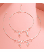 14k White Gold Finish 925 Silver Fish Charm Snake Chain Anklet Jewelry F... - $108.53 CAD
