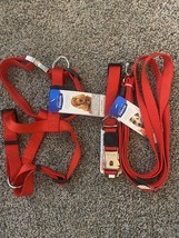 Petmate Deluxe Signature SM/MD Dog Leash, Collar &amp; Matching Harness 3pc Set - £16.34 GBP