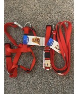 Petmate Deluxe Signature SM/MD Dog Leash, Collar &amp; Matching Harness 3pc Set - £16.35 GBP