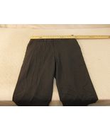 Mens Banana Republic 36 X 32 Dark Gray Striped Wool Polyester Flat Front... - €13,49 EUR