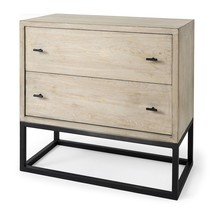 32 Inch Natural Solid Wood Two Drawer Sideboard - $936.99