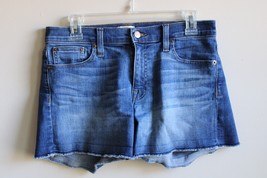 J. Crew 27 Denim Blue Jean Cut Off Shorts in Merrill Wash E7594 - £19.42 GBP