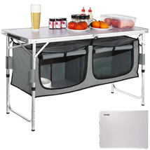 VEVOR Camping Kitchen Table, Quick set-up Folding Camping Table, 3 Heigh... - €40,39 EUR