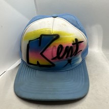 Vintage Rare San Sun 90’s Blue Cap Snap Back Hat Air Brushed Kent - £15.52 GBP