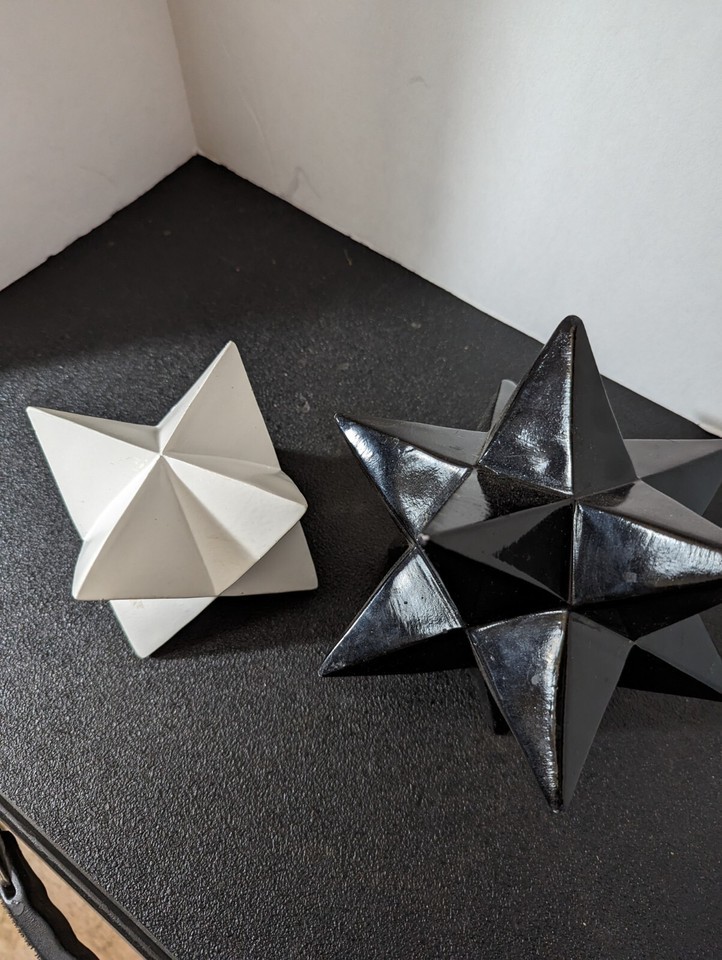 gemotric shape ceramic stars - $49.50