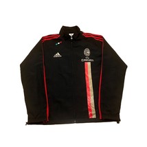 Adidas 2011 AC Milan Soccer Warmup Full Zip Track Jacket Black Men's Medium - $49.99