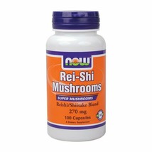 Now Foods Rei-shi Mushrooms 270mg  100 Vcaps - £12.33 GBP