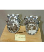 Vintage Ornate Silver Plate Double Picture Frame NWT Easel - $570.01 MXN