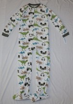 Carters Fleece Footed Pajama Blanket Sleeper Sz 14 Dinosaur Monster Truc... - $405.68 MXN