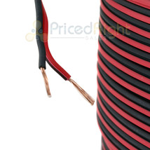 50 Ft 16 Gauge AWG Speaker Cable Car Home Audio 50&#39; Black and Red Zip Wire DS18 - £22.37 GBP