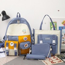4 Set New Cute Girl School Bags Should Bag Student Teenage Kawaii Women Backpack - £31.68 GBP