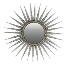 Metal Sunburst Mirror Galvanized 30&quot; - 32892 - £75.79 GBP