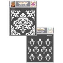 Damask Stencils For Painting On Wall, Tile, Wood, Canvas, Paper, Fabric,... - $18.99