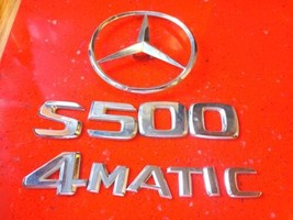 98-2005 Mercedes-Benz S500 4matic Emblem Logo Badge Letters Rear Trunk Original - £35.39 GBP