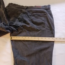 Lee M.R. Faded Black Denim Jeans Pocketed High Rise Women’s Size 16 Long image 11