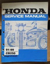 USED 1991-1999 HONDA CB250  Genuine Honda Dealer Service Manual 61KBG07 ... - $39.99