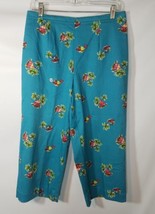 BRECKENRIDGE WOMENS PANTS CAPRIS CUT PETITE COTTON STRETCHY ISLAND THEME... - $55.36 MXN