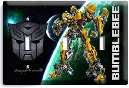 Transformers Autobot Bumblebee 3 Gang Light Switch Wall Plates Man Cave Room Art - £15.81 GBP