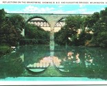Brandywine Creek Augustine Bridge Wilmington Delaware DE 1931 WB Postcar... - £2.33 GBP