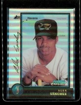 Vintage 1998 Topps Bowman Chrome Refractor Baseball Card #152 Alex Sánchez Rays - £11.63 GBP