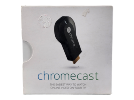 Google Chromecast Model H2G2-42 1st Gen Black Media Streamer New In Sealed Box - $24.23