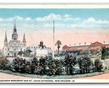 Jackson Civil War Statue New Orleans Louisiana LA WB Postcard Y8 - $2.92