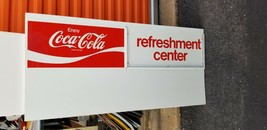 VINTAGE Tin enjoy coca cola refreshment center  drive in Menu Board Sign... - $307.27