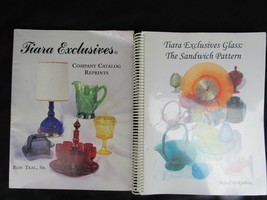 2 Vintage Tiara Exclusives Glass Catalogues Books The Sandwich Pattern 2004 2000 - £52.30 GBP