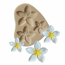 Plumeria Flower Blossom Silicone Mold Fondant Chocolate Sugar Paste Cake... - £8.59 GBP