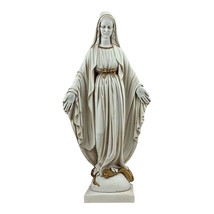 Statua scultura in marmo fuso greco Madonna Vergine Maria Madonna 18,9 pollici - $215.54