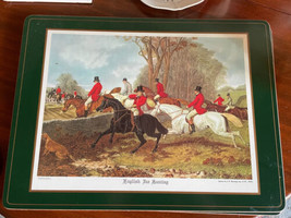 English Fox Hunting Pimpernel Placemats Drawn By J. F.Herring 1795-1865 Set Of 2 - £10.64 GBP