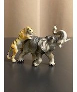 Lipper and Mann Style Tiger Attacking Elephant Figure Figurine Statue Vtg - £11.12 GBP