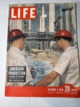 Vintage LIFE Magazine October 4, 1948 Great Color Ads Stories - $12.99