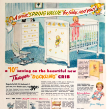 1956 Thayer Baby Duckling Cribs Advertisement Vintage Furniture DWYY6 - €17,17 EUR 1956 Thayer Baby Duckling Cribs Advertisement Vintage Furniture DWYY6 - €17,17 EUR